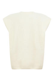 thumbnail: Shoeby gebreide gilet - ecru