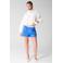 Shoeby high waist straight leg korte broek - blauw
