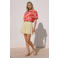 VERO MODA top met print - roze