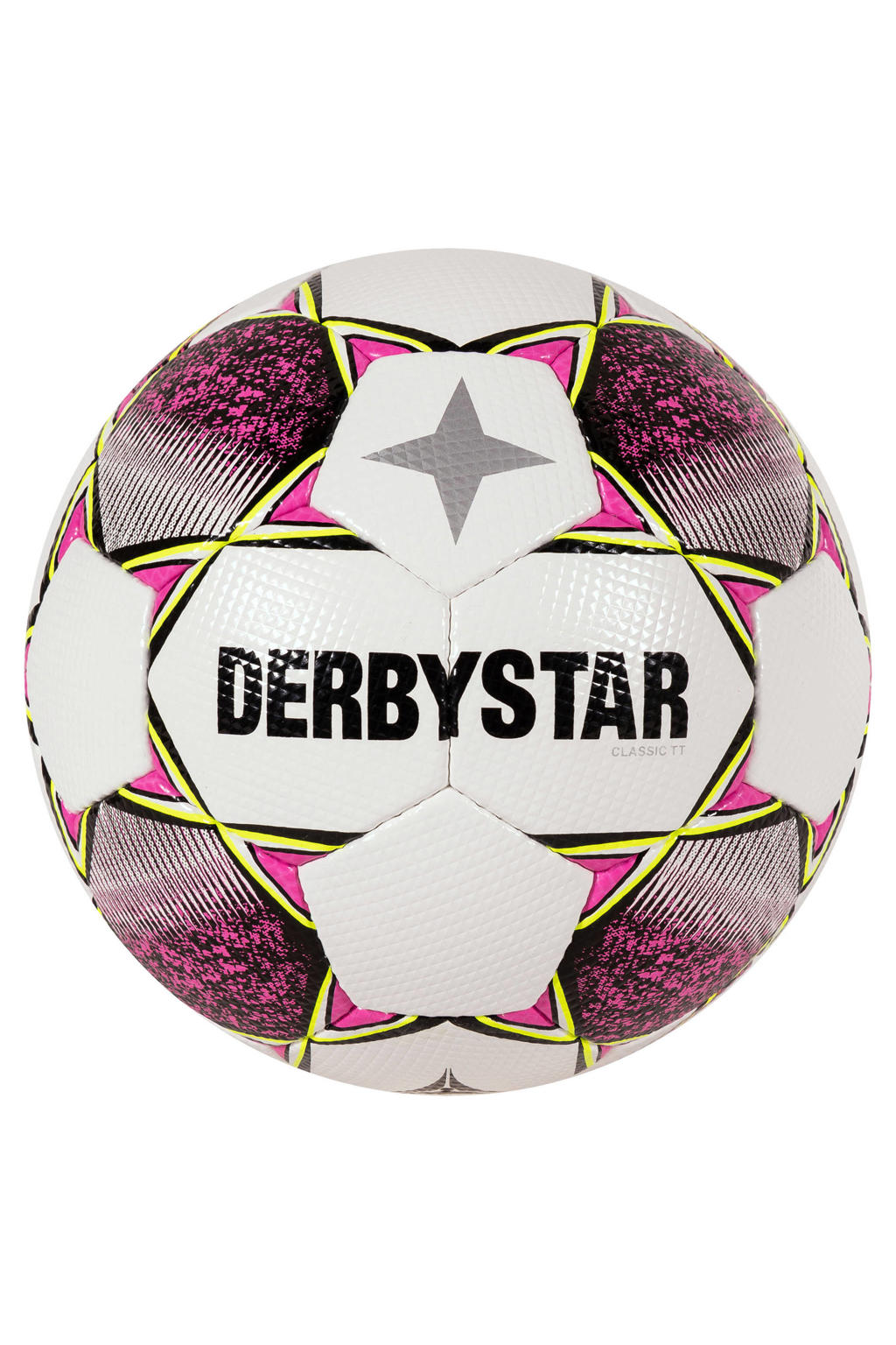 Derbystar voetbal - wit/roze