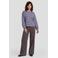 FLURESK gestreepte sweater met pailletten - paars