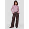 FLURESK wide leg broek - donkerrood