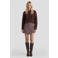 FLURESK geruite skort - bruin