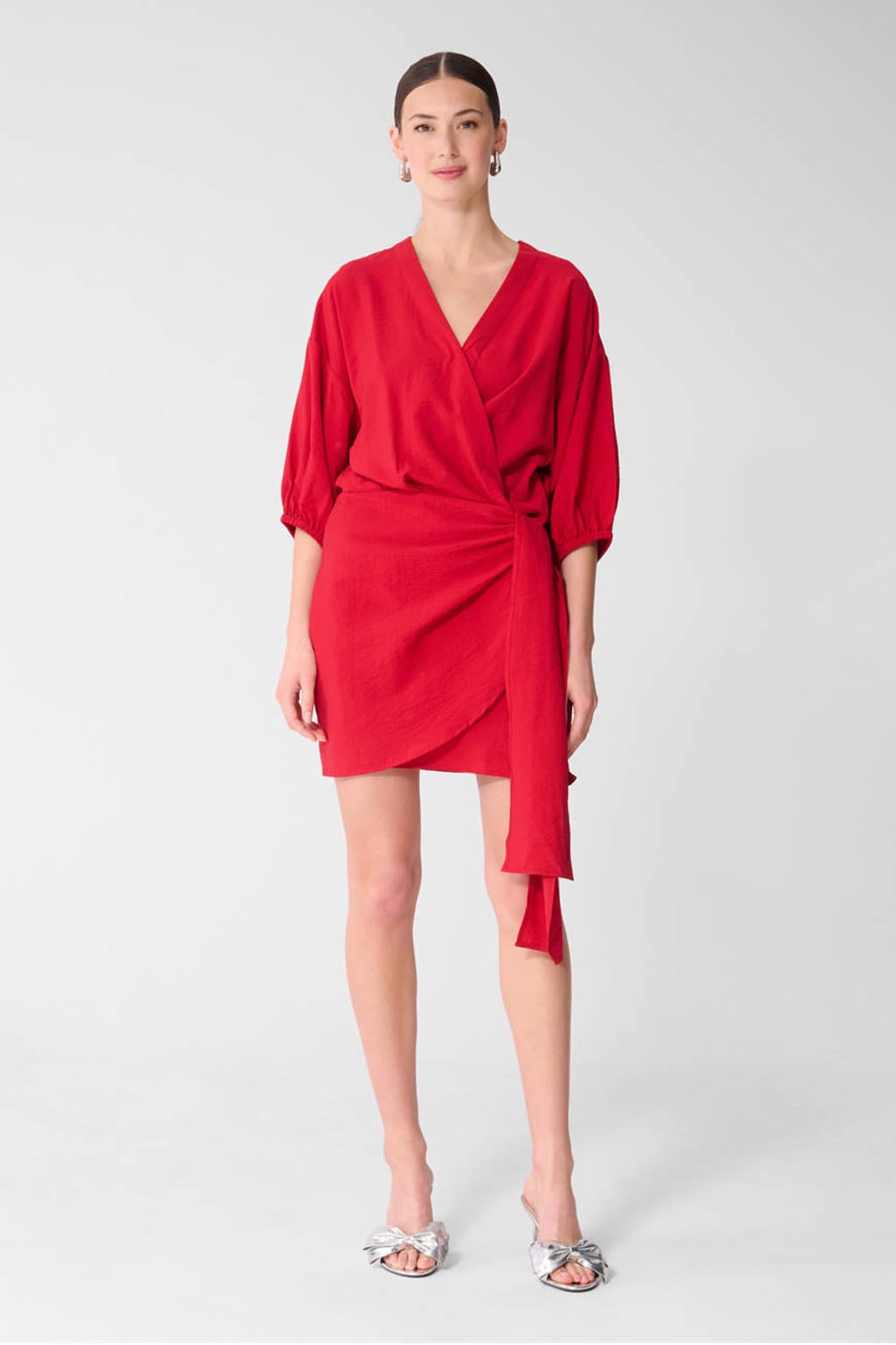 Shoeby korte zomerjurk - rood