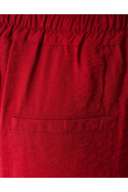 thumbnail: Shoeby viscose straight leg korte broek met strass-steentjes - rood