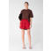 Shoeby viscose straight leg korte broek met strass-steentjes - rood