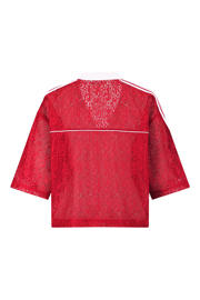 thumbnail: Shoeby kanten T-shirt met print - rood