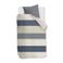 Riviera Maison Ropes katoenen grafische 1-persoons dekbedovertrek 140x220 cm - blauw