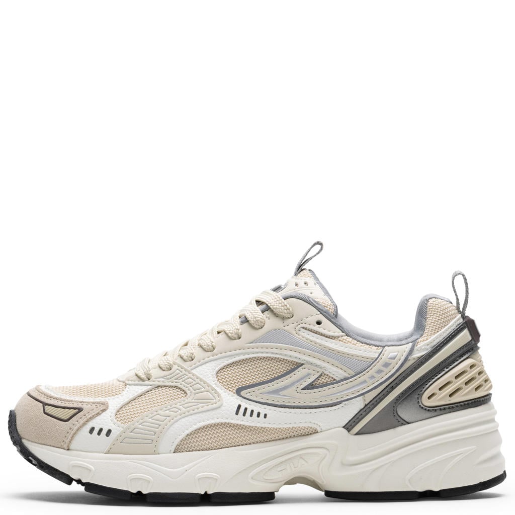 Ecru en witte dames Fila sneakers - van mesh-pu/voering: mesh/voetbed: eva met veters