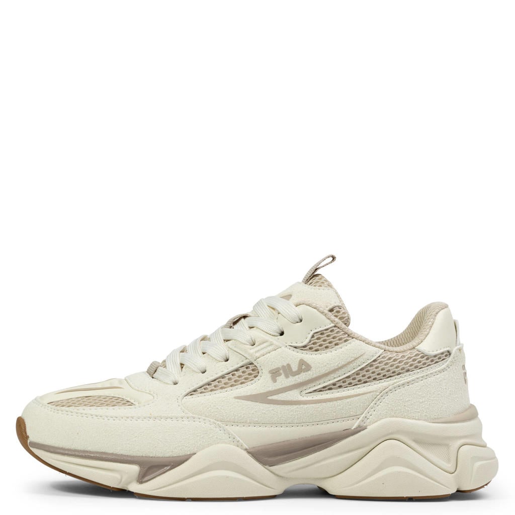 Beige en lichtbruine dames Fila sneakers - van mesh-pu/voering: mesh/voetbed: eva met veters