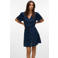 VERO MODA viscose zomerjurk met print - marineblauw