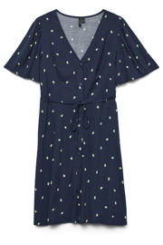 thumbnail: VERO MODA viscose zomerjurk met print - marineblauw