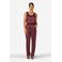 IBANA loose fit broek - donkerrood