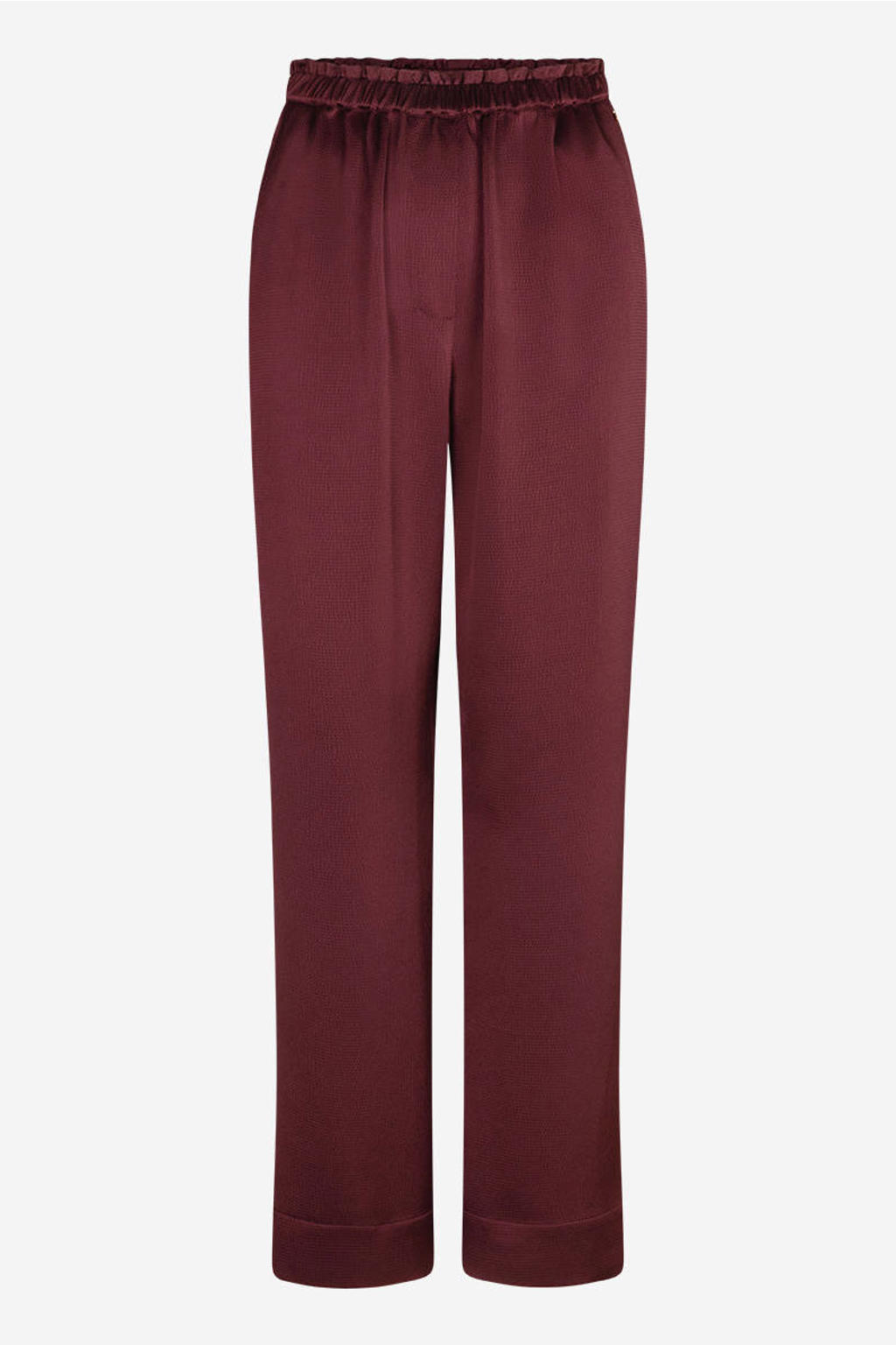IBANA loose fit broek - donkerrood