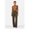 IBANA high waist regular fit broek - donkergroen