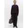 OBJECT oversized gebreide trui met wol - paars