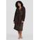 Dreamcovers fleece badjas - donkerbruin