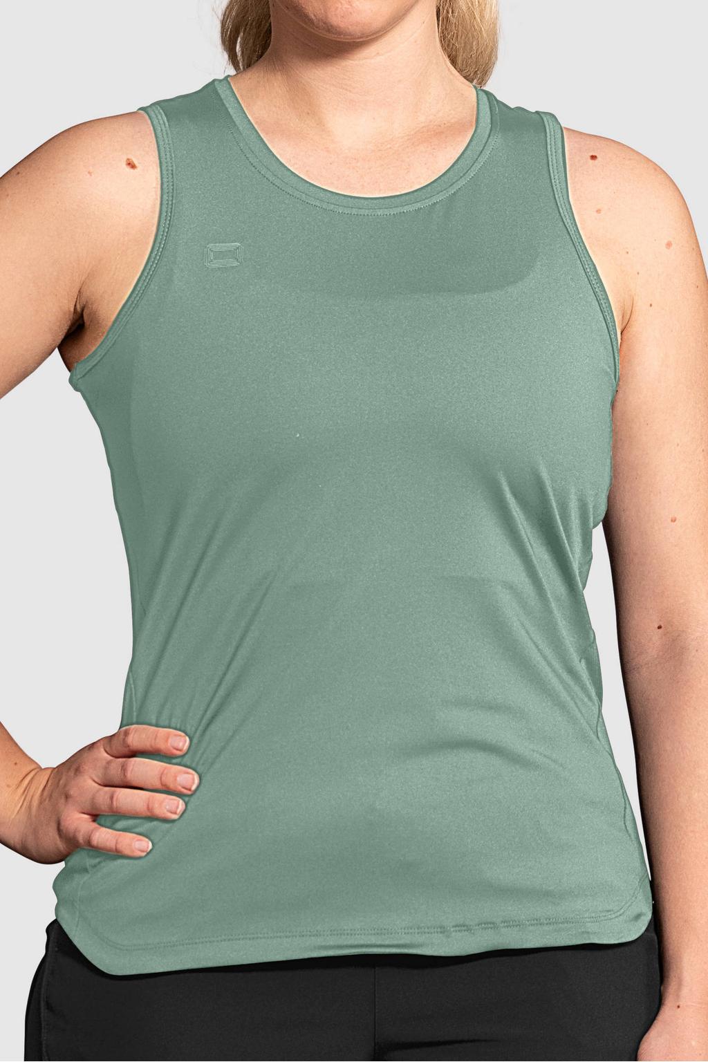 Mintgroene dames Stanno sportshirt van polyester met ronde hals