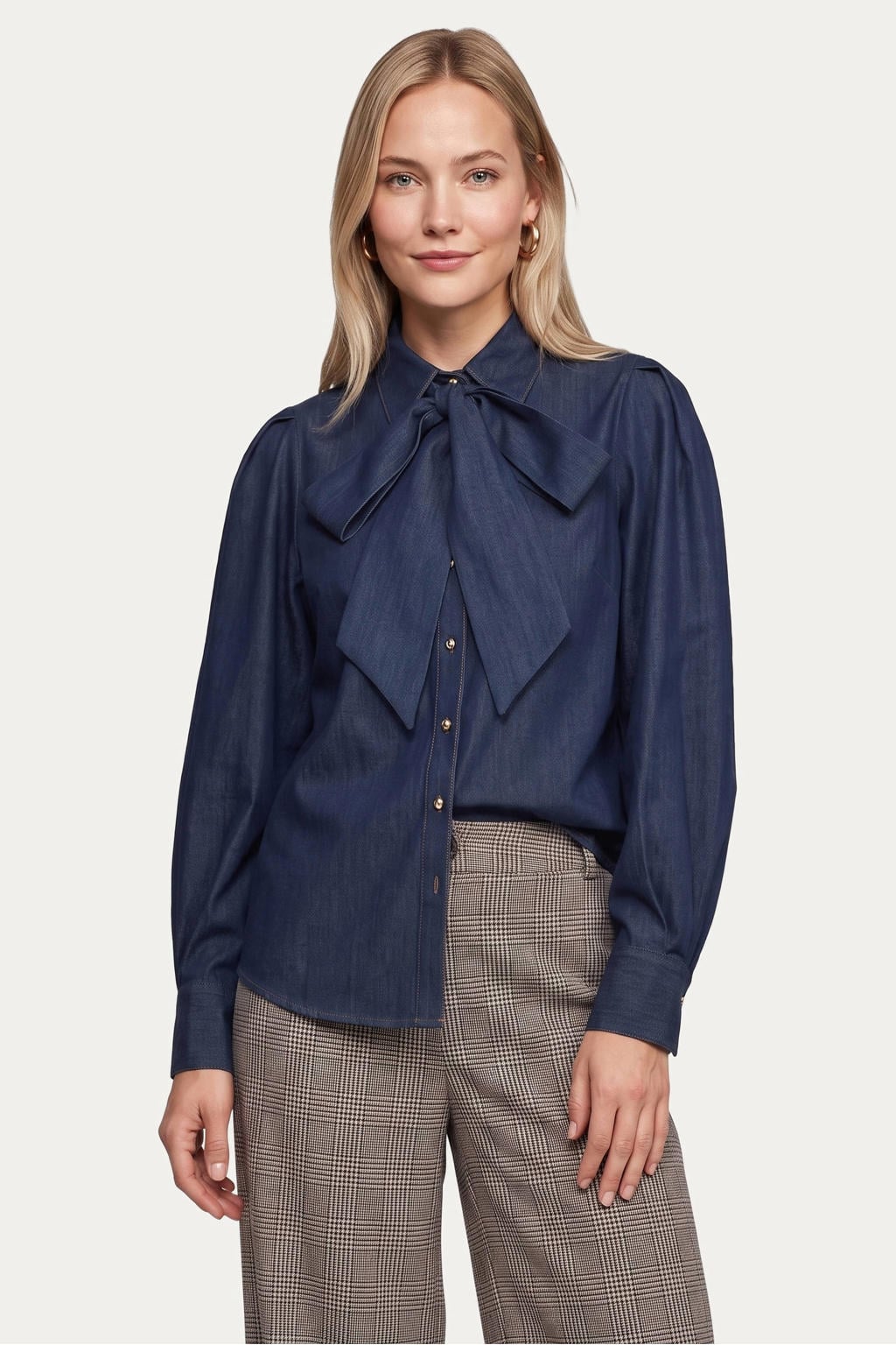 CS the Label blouse - dark blue denim