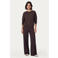 CS the Label wide leg broek met strass-steentjes - bruin
