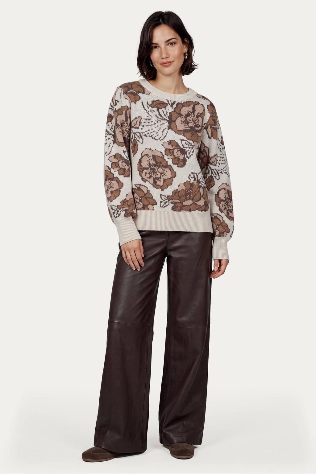 CS the Label wide leg broek - bruin