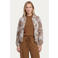 CS the Label bomberjack met borduursels en print - lichtgrijs/bruin