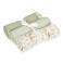 Little Dutch swaddle set - Groen -  70x70 cm - Safari Wonders