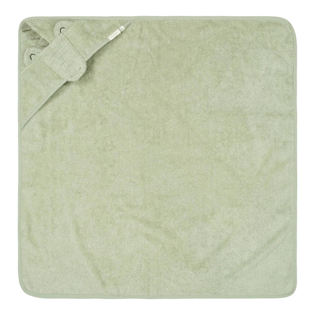 Little Dutch badcape Krokodil - Groen - 75x75 cm