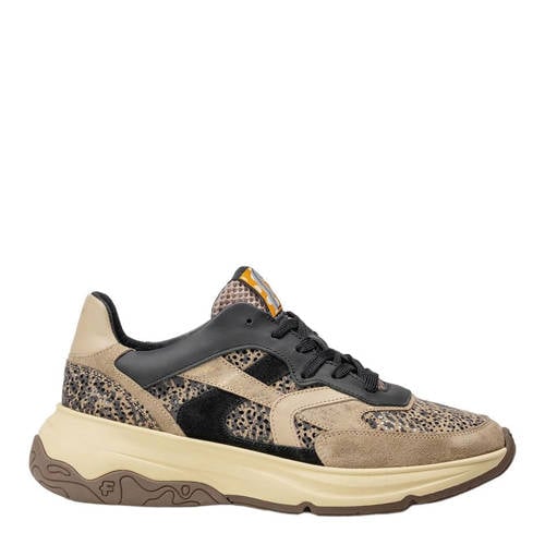 Floris van Bommel Holli 01.00 leren sneakers taupe