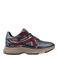 Floris van Bommel Daysi 09 leren sneakers met plateauzool - blauw/groen
