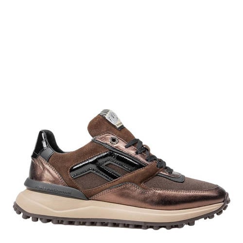 Floris van Bommel 52.06 leren sneakers donkerbruin