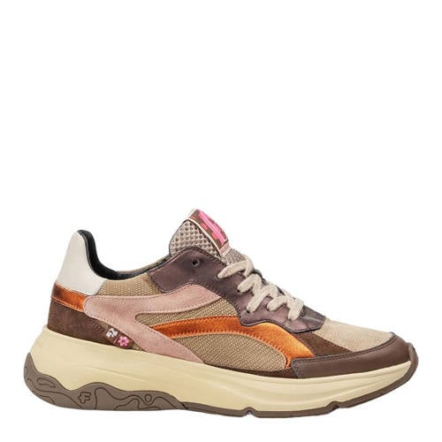 Floris van Bommel Holli 02.07 leren sneakers donkerbruin