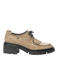 Floris van Bommel Maddi 03.00 suède veterschoenen met blokhak en profielzool - taupe