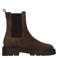 No Stress leren chelsea boots met profielzool en dierenprint - donkerbruin