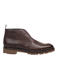Floris van Bommel suède veterboots met profielzool - donkerbruin
