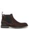 Floris van Bommel Suède chelsea boots donkerbruin