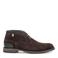 Floris van Bommel suède veterschoenen - donkerbruin