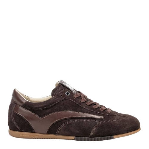 Floris van Bommel suède sneakers donkerbruin