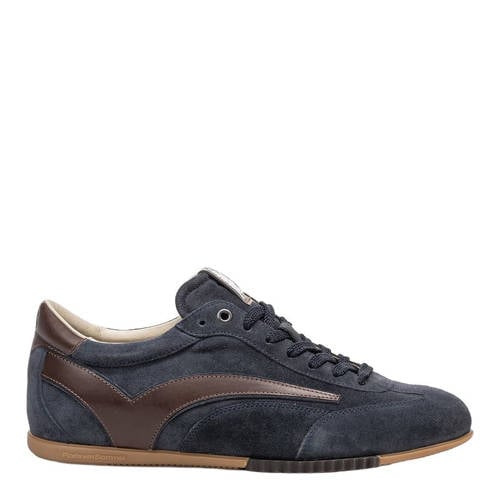 Floris van Bommel De Vlakker 01.01 suède sneakers donkerblauw