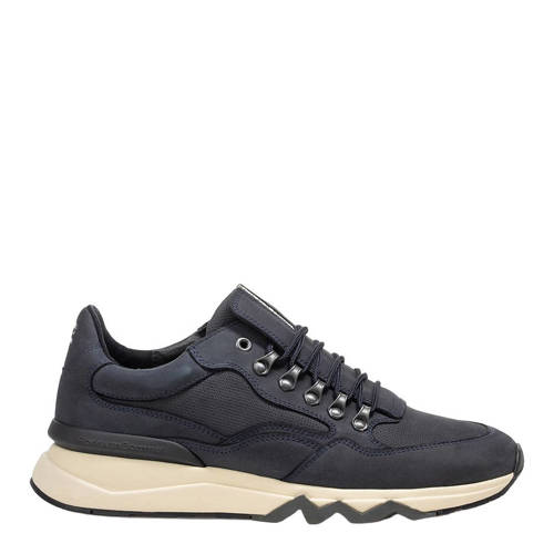 Floris van Bommel De Zager 01.27 suède sneakers donkerblauw