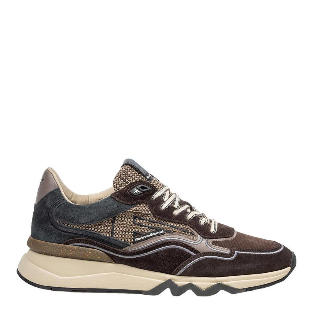 Floris van Bommel De Zager 03.14 suède sneakers - donkerbruin