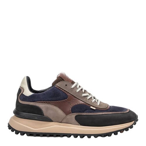 Floris van Bommel 37.13 leren sneakers donkerblauw