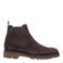 Floris van Bommel Sturdi suède chelsea boots met profielzool - donkerbruin