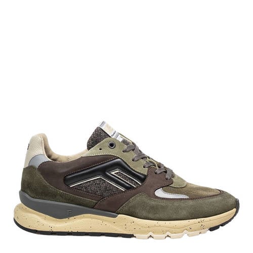 Floris van Bommel De Treener 01.59 suède sneakers donkergroen