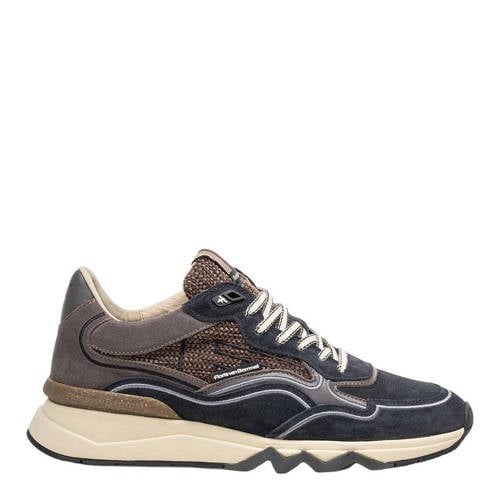 Floris van Bommel suède sneakers donkerblauw