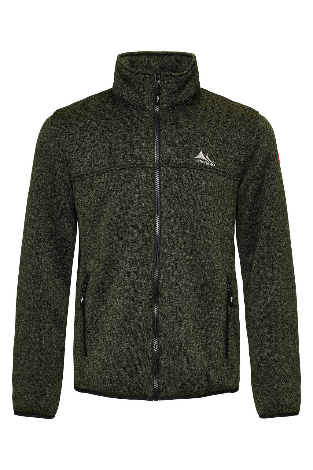 Nordberg Fred fleece vest - donkergroen