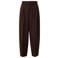 s.Oliver barrel cropped pantalon met plooien - donkerbruin