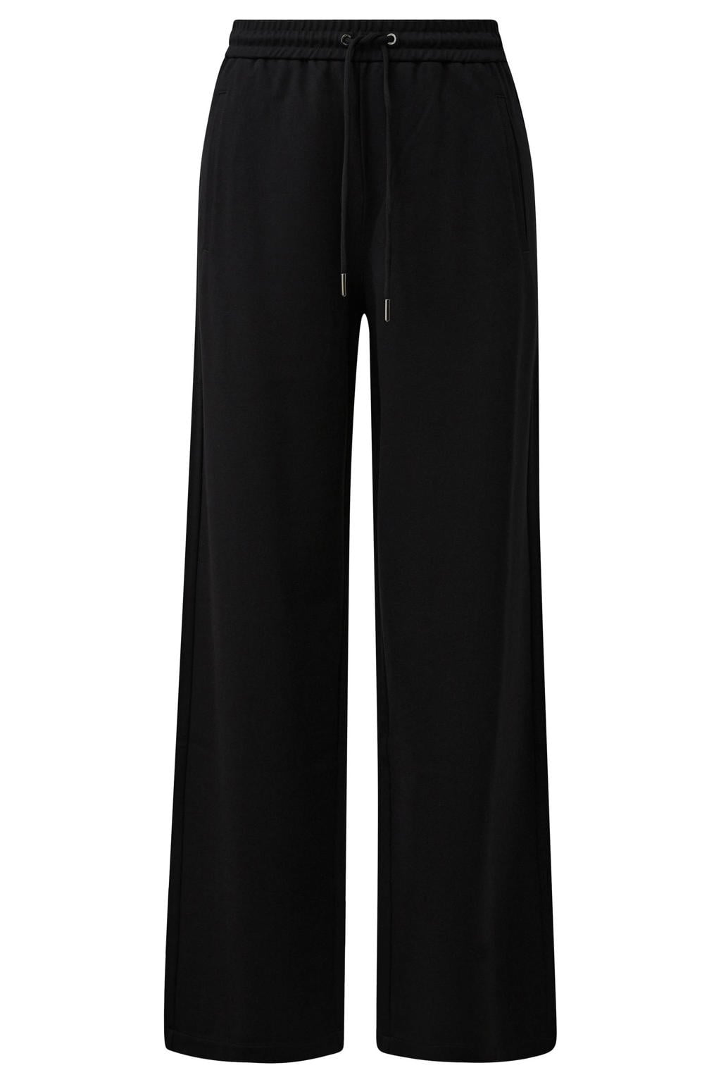 s.Oliver wide leg pantalon - zwart