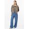 s.Oliver teddy gilet met panterprint - bruin