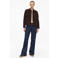 s.Oliver corduroy blouse - donkerbruin